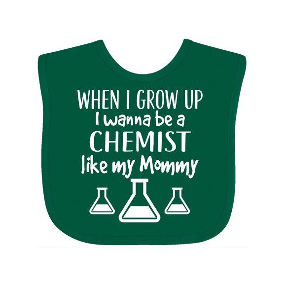 Inktastic Future Chemist Like Mommy Boys or Girls Baby Bib
