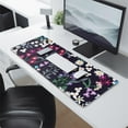 thumbnail image 2 of Exceptional Quality Big Desk Pad: XXL Extended Gaming Mouse Pad, Large Mouse Pad for Desk, Non-Slip Rubber Base, Perfect for Office, Gaming, Home - Weeds Design, 31.5 x 11.8 inches, 2 of 7