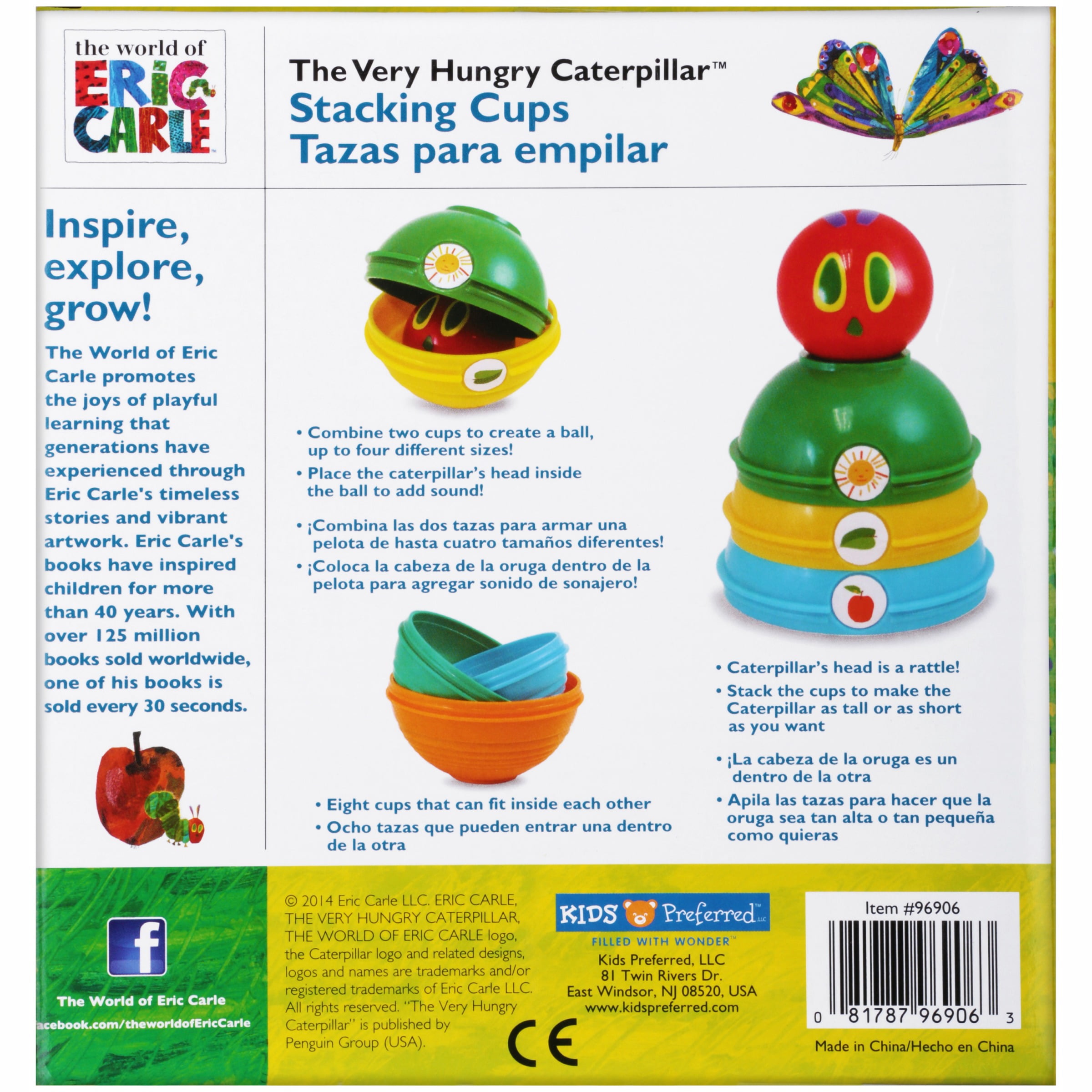 The very hungry caterpillar stacking cups hotsell