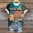 thumbnail image 6 of Leey-World 250 Years American Anniversary 250th Independence Day T-Shirt Patriots Shirts for Women(Mint Green,S), 6 of 7