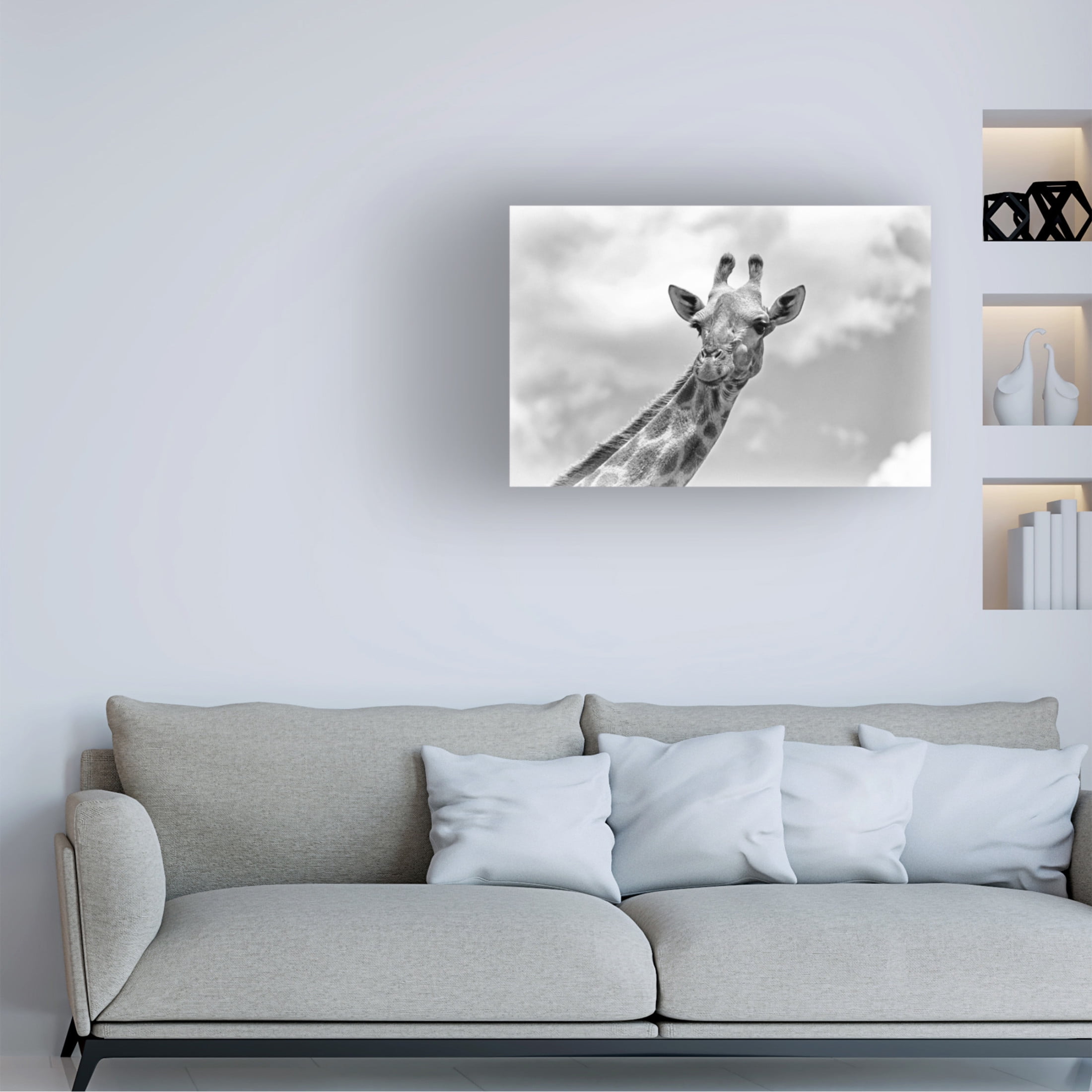Trademark Fine Art Regine Richter The giraffe - Wildlife V Canvas Wall Art