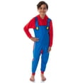 thumbnail image 5 of Super Mario Boy's Big Fleece Costume Hooded Union Suit Blanket Sleeper, 5 of 5
