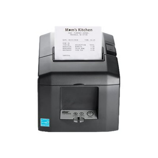 STAR TSP654IIcloudPRNT 24 Receipt Printer, Two-Color (Monochrome), Direct Thermal, USB & LAN, Cutter, Gray