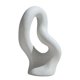 thumbnail image 1 of Florero de cerámica, florero moderno bnco, decoración de jarrón , decoración de escultura, chimenea, vino, decoración de gabinete, re B Baoblaze Florero moderno abstracto, 1 of 8
