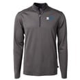 thumbnail image 2 of Men's Cutter & Buck  Black Big Ten Gear Virtue Eco Pique Micro Stripe Recycled Polo, 2 of 3