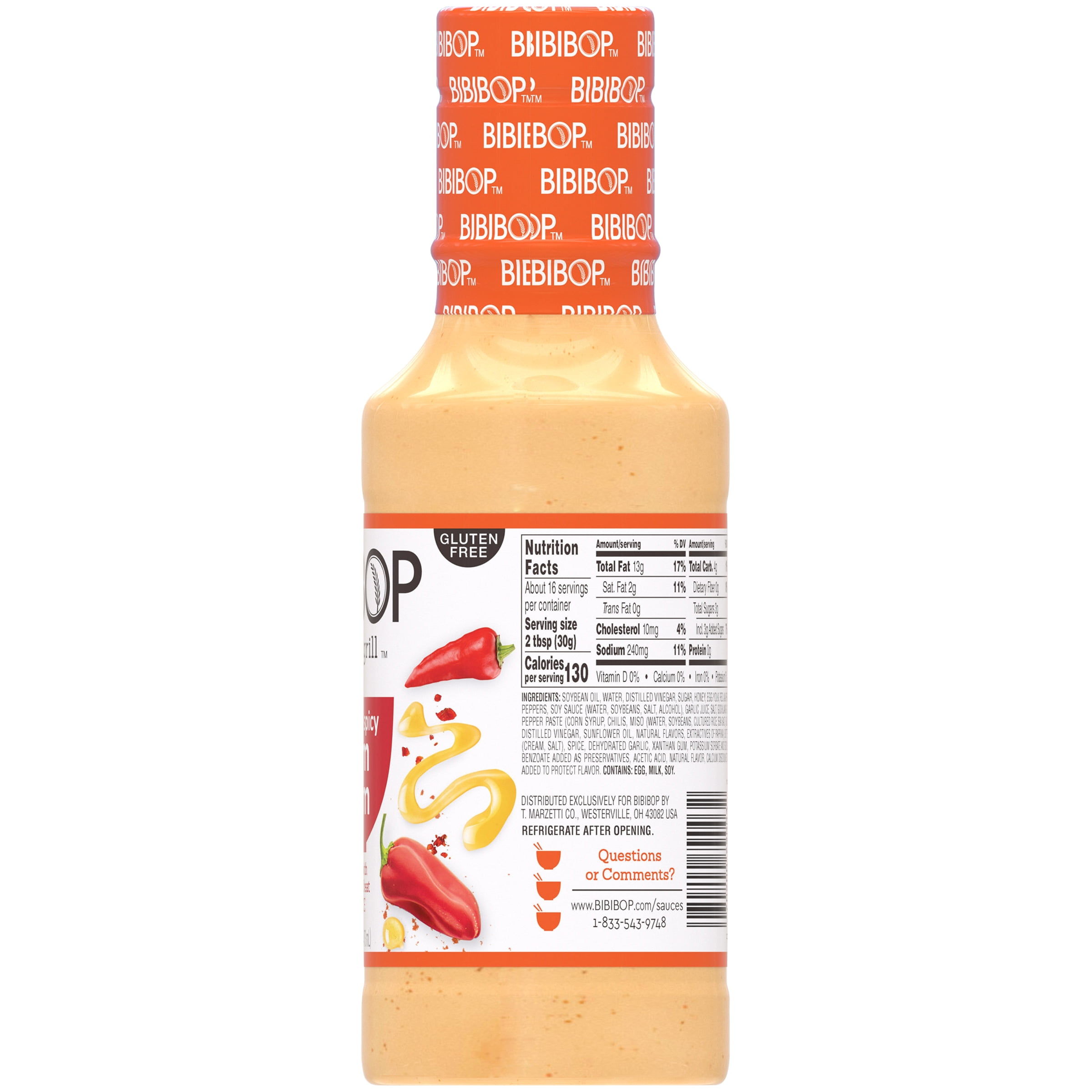 Bibibop Asian Grill Sweet & Spicy Yum Yum Sauce, 16 fl oz Bottle