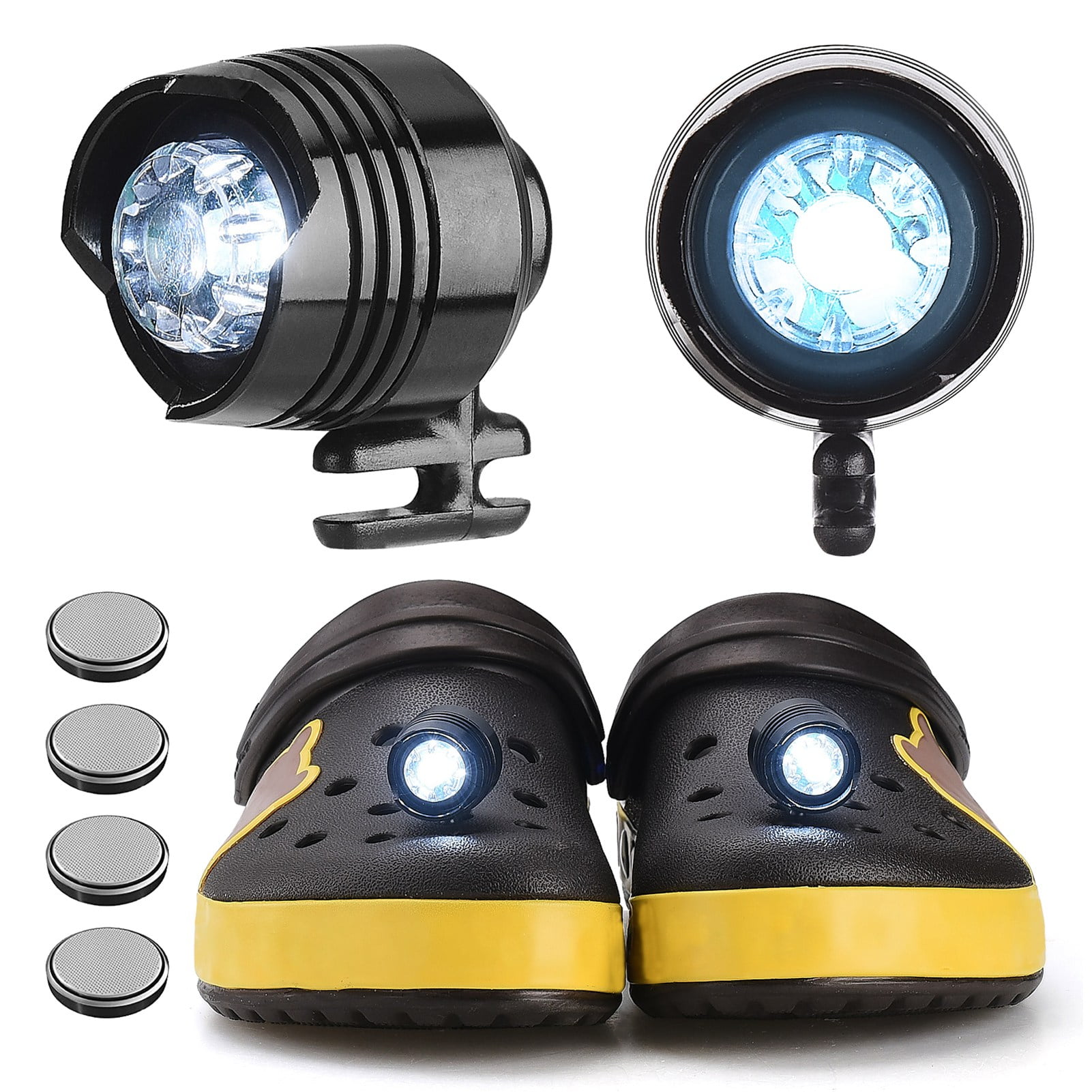 Led Clogs Shoes Light Headlights For Croc Lights Clip On For Crock ...