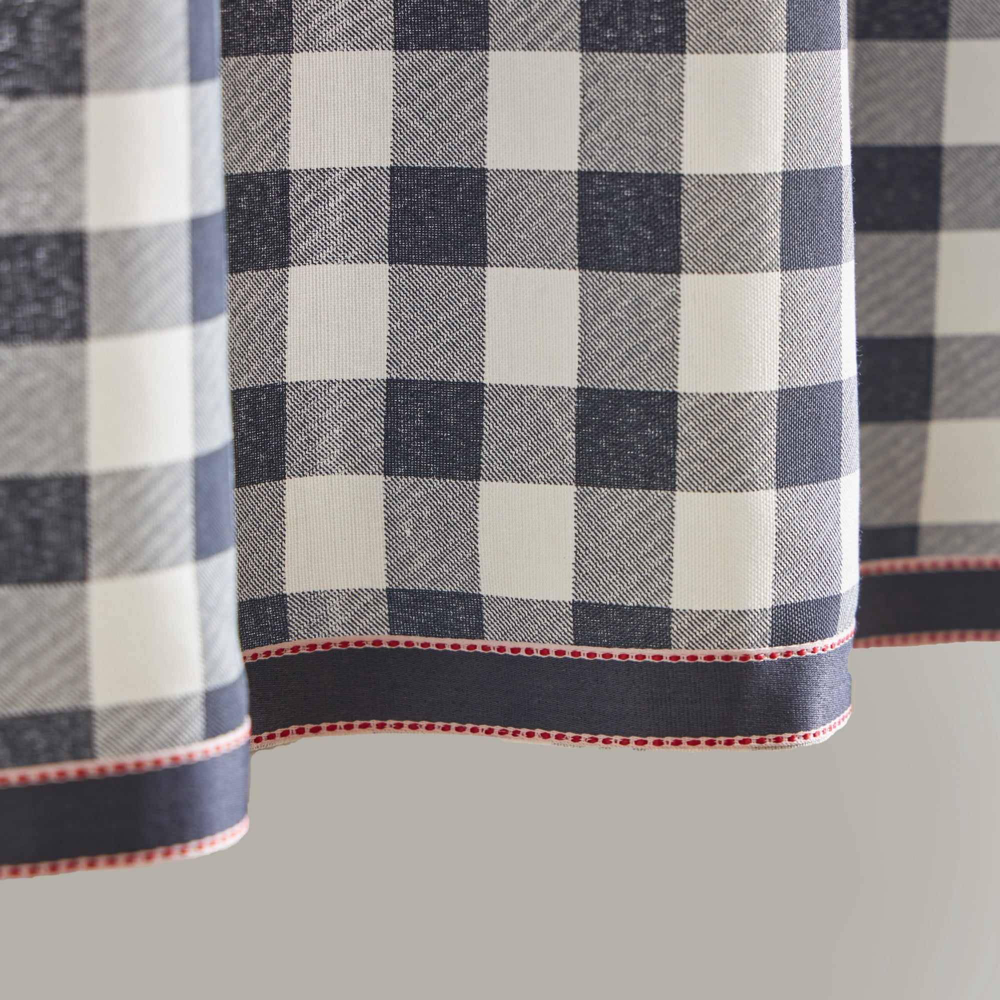 Martha Stewart Chickens 3 Piece Valance & Tier Set, Multicolor, Rod Pocket, Light Filtering, Indoor, Adult, 60" x 14"