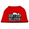 Don't Stop Believin' Screenprint Shirts Red L (14)