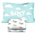 BBC Studios Bluey & Bingo Kids Comforter Set 4 Piece Striped Toddler