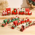 thumbnail image 2 of Adorno navideño de tren de madera/plástico para el hogar, decoración de Feliz Navidad, regalos de Navidad, Noel Natal, Año Nuevo, 2023, 2024, 2 of 4
