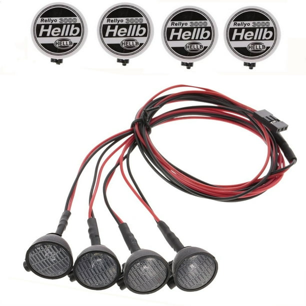 Luz de coche RC llevada,Lámpara de oruga RC,Piezas de vehículos RC,Juego de luces LED,Luz de techo RC,Luces de oruga 1/10,Lámpara de coche RC,Accesorios para coches de escalada
