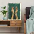 thumbnail image 5 of Qisvanset 12x16 Inch 2D Flat Framed Canvas Art, The Lord's Prayer Bible Verse Sage Green Faith Wall Art Religious Decor Gift, 5 of 5