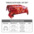 thumbnail image 7 of Wukai Autumn Maple Leaves Waterproof Tablecloth for Kitchen Dining, Fits Square Tables for 2-4 Seats -54"x54", 7 of 7