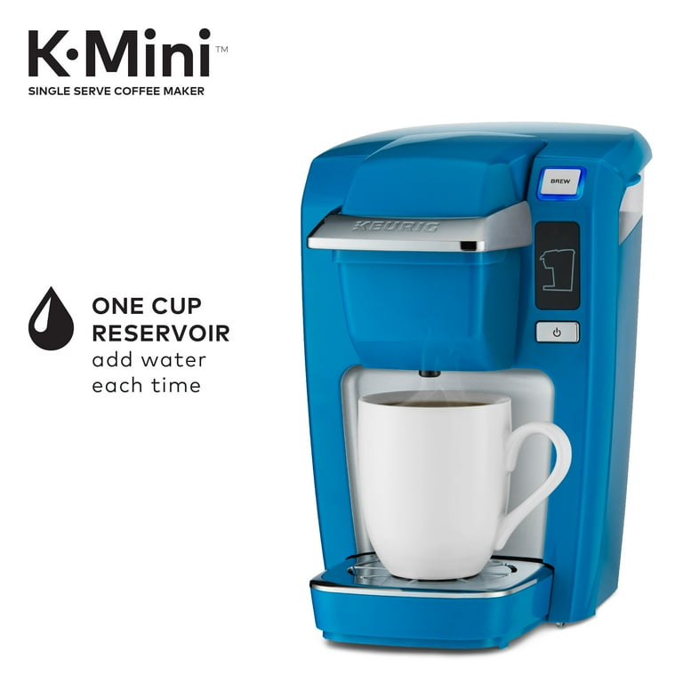 Keurig K-Mini K15 Single-Serve K-Cup Pod Coffee Maker, True Blue