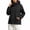 Black, variant on Women's Hooded Outdoor Windbreaker Long Sleeve Zip Up Jacket Waterproof Warm Winter Snow Coat for Skiing Snowboarding Sizes XS-2XL