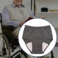 thumbnail image 4 of facefd Soft Men Incontinence Underwear Urine for Sleeping Long Time Driving Adult Dark Grey M, 4 of 9