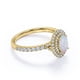 thumbnail image 3 of JeenMata Anillo de Compromiso con Ópalo Etíope y Moissanita en Forma de Huevo de 1,75 Quilates, Engaste Pavé, Doble Halo, Chapado en Oro Amarillo de 18 K sobre Plata, 3 of 6