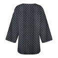 thumbnail image 3 of Sakmal Elbow-Length Women'S Coats and Jackets On Sale Black Lightweight Cover-Up Cardigan Comfy Polka Dot Flowy Chiffon Jackets for Girls, 3 of 4