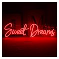 thumbnail image 1 of Letrero De Neón Sweet Dreams Para Decoración De Pared, Luz Con Letras, Dormitorio, Habitación, Fiesta De Boda, Bar, Club, Lámpara Iluminada 45cmx15cm, 1 of 4