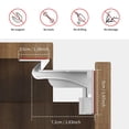 thumbnail image 3 of Upgraded Invisible Baby Proofing Cabinet Latch Locks (10 Pack) - No Drilling or Tools Required for Installation, Works with Most Cabinets and Drawers, Works with Countertop Overhangs, Highly Secure, 3 of 4