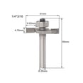 thumbnail image 4 of T Slot Router Bit 1/4" Shank 3/16" Cutting Depth 2 Flutes HSS Cutter Grooving, 4 of 9