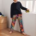 thumbnail image 5 of Susaid Butterflies On Rocky Cliff Print Soft Teen Sleep Pants, Long Pajama Bottoms with Two Pockets and Elastic Waist, Designed for Ages 5-16-Large, 5 of 6