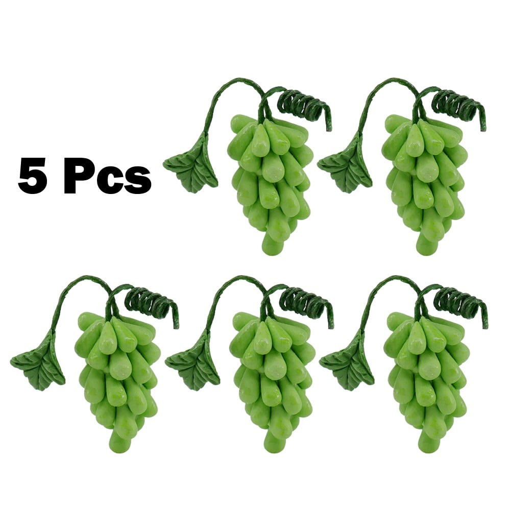 Artificial Grapes Bunches Fake Fruit Rattan for 1/12 Dollhouse