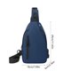 thumbnail image 3 of Bolsa bandolera para hombres y mujeres – Almacenamiento en múltiples compartimentos, poliuretano resistente al desgaste, correa ajustable en la cintura, cremallera segura, negro/azul/gris, 29x18x6cm, 3 of 6