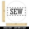 thumbnail image 2 of Sew Sewing Fun Text Self-Inking Rubber Stamp Ink Stamper - Black Ink - Medium 1 Inch, 2 of 7