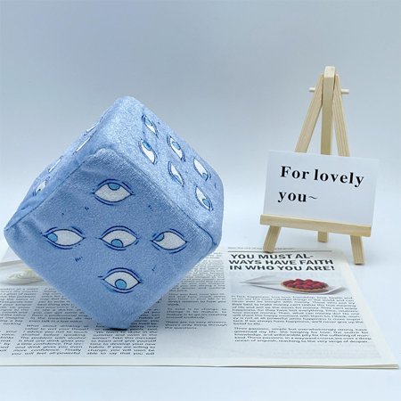 SunShiLing Anime Jujutsu Kaisen Satoru Gojo Geto Suguru Cosplay Cartoon Fluffy Doll Funny Eyes Maumet Dice Puppet Plaything Xmas Gift