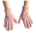 thumbnail image 2 of Winter Pink Men'S And Women'S Thick Warm Cold Knitted Solid Color Velvet Gloves, 2 of 2