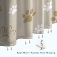 thumbnail image 6 of Dog Paw Footprint Shower Curtain 36"x72" ,Bathroom Decorative Shower Curtains Set with 12 Hooks,Modern Waterproof Washable Shower Curtain, 6 of 6