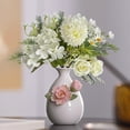 thumbnail image 6 of Xuniizn Artificial Flowers, Fake Hydrangea Bouquet UV Resistant Silk Flowers, Lifelike, No Fade, Fake Flowers for Wedding, Party, DIY Tables Centerpiece Decor - Fake Flowers, 6 of 6