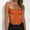 Orange, variant on Shapewear Bodysuit for Women Patchwork Bandage Gothic Solid Perspective High Waist Tummy Control Corset Top
