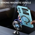 thumbnail image 2 of for Samsung Galaxy S21 FE Case with Stand, Magnetic Rugged Military Grade Shockproof Portective Case Compatible with MagSafe Wireless Charger&Magnetic Car Mount Holder, Lightblue, 2 of 10