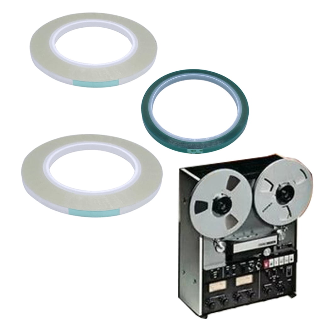 Leader Tape for Reel to Reel Tapes 1/4" 1PC Green 2PCS Transparency DIY Speaker Accessories Set