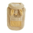 thumbnail image 1 of Sleeveless Windproof Winter Coat for Small Dogs and Cats with Adorable Ear Pockets and Secure Belt Loop, 1 of 6