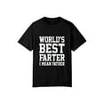 thumbnail image 2 of World Best Farter I Mean Father Shirt Gifts For Dad From Daughter Son Funny t-Shirt for Men, Black XL, 2 of 4