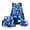 Blue, variant on 3PCS Girls Backpack Set for Kids 6-12 Age Backpack with Lunch Box Pencil Case Color Block Design for Children Teen Students