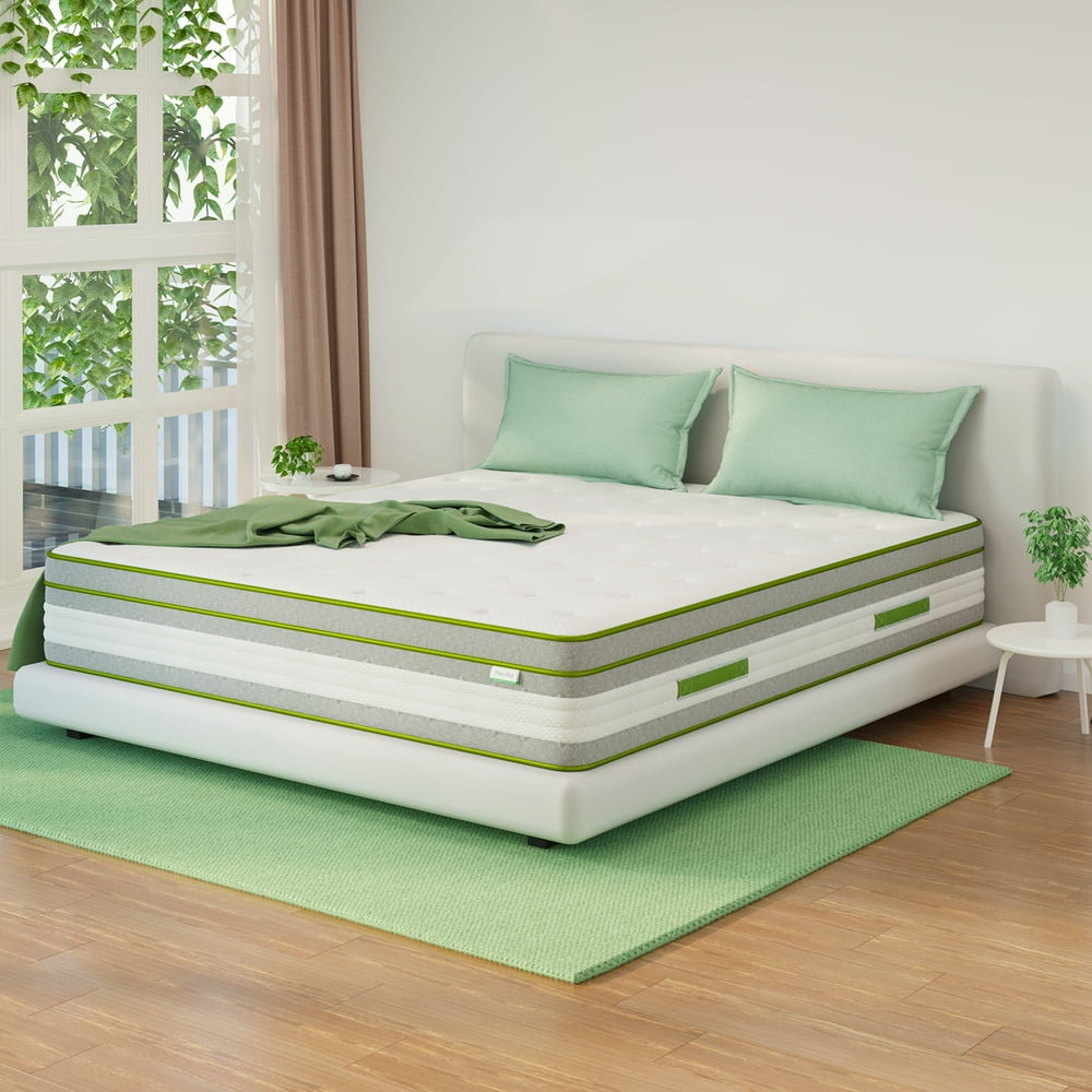 Novilla 12'' Gel Memory Foam Hybrid Mattress in a Box Innerspring