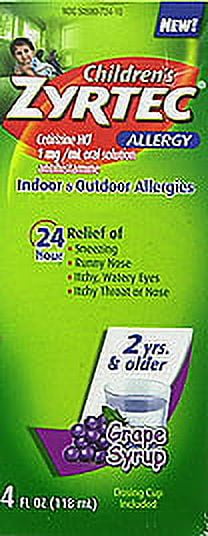 Child Zyrtec 1 Mg 4 Oz Syrup