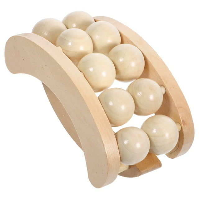 Dosaele Rouleau de Massage en Bois Rouleau Réutilisable Masseur Masseur Dorsal en Bois Rouleau de Massage en Bois