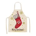 thumbnail image 2 of 1 Delantales de cocina lindos Navidad familia a juego para mujer hombres niño Chef delantal de trabajo, 2 of 5