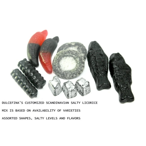 Dulcefina, Scandinavian Salty Licorice mix (3 Lbs)