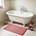 thumbnail image 5 of Diceymbol Red White Striped Woven Doormat with Non Slip Backing for Front Door Entryway Patio Decor 32In, 5 of 7