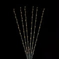 thumbnail image 2 of Northlight Set of 6 Prelit LED Artificial Branch Spray 6' - Gold Lights, 2 of 3
