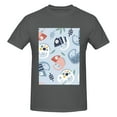 thumbnail image 4 of Bingfone Cute Chameleons On Blue Men'S Loose Fit Short-Sleeve Pocket T-Shirt, 4 of 7