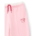 thumbnail image 6 of Wonder Nation x Hello Kitty Toddler Girls Graphic Sweatpants with Embroidery, Sizes 12M-5T, 6 of 7
