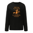 thumbnail image 4 of TIMIFIS Mode Automne Femmes Imprimé Col Rond Manches Longues Chandail en Molleton Ample Haut Pull Blouse Hauts Femmes, 4 of 5